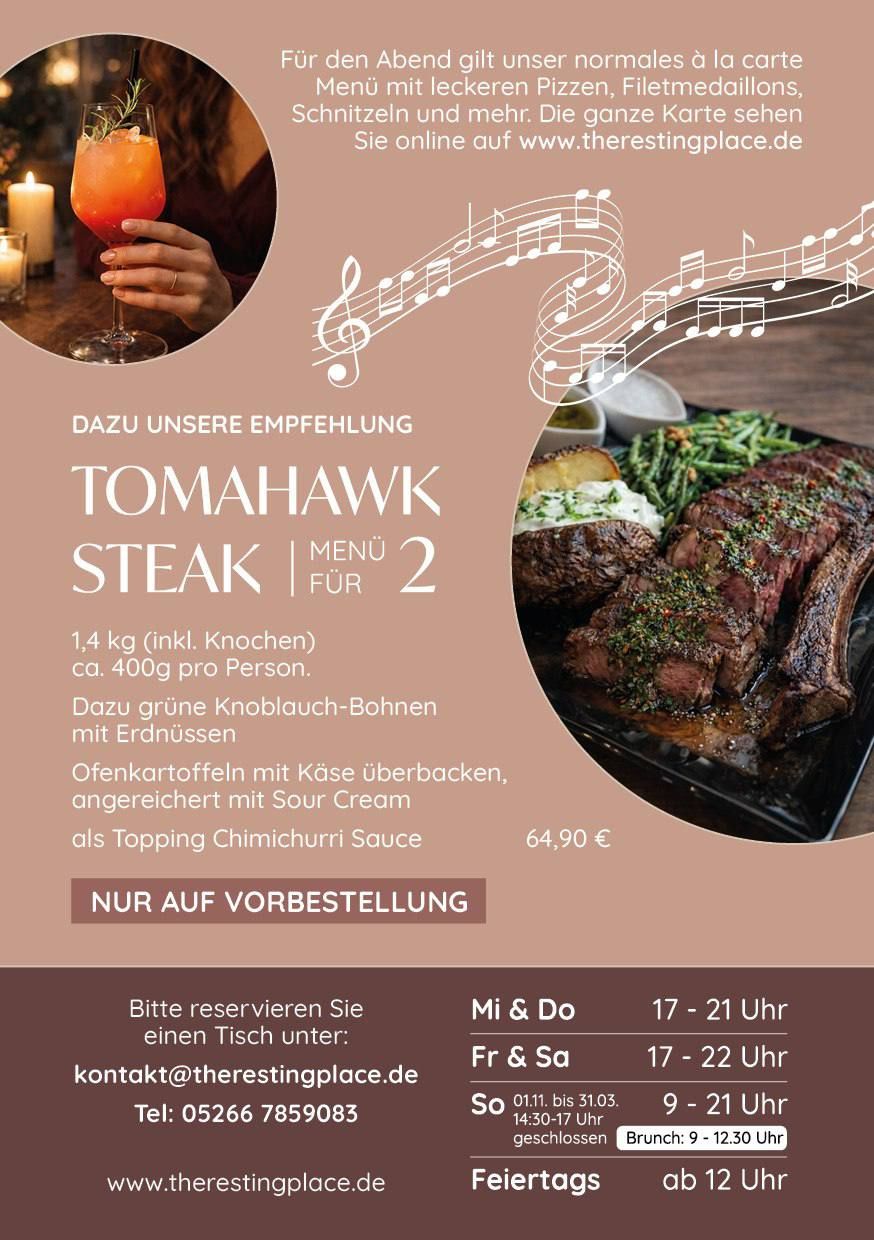 Valentinstag Angebot Tomahawk Steak