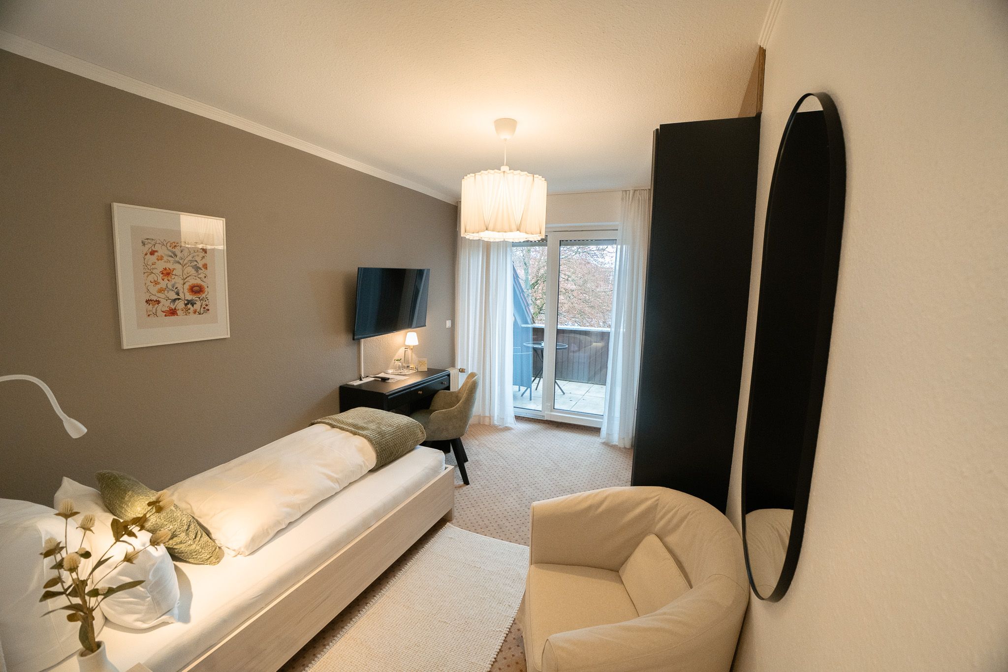 Zimmeransicht Einzelzimmer mit Terasse