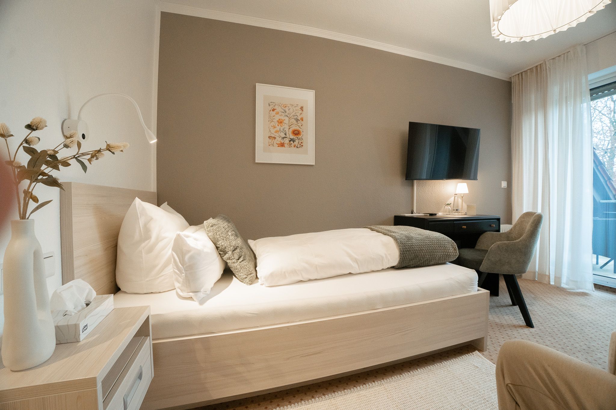 Bett im Einzelzimmer