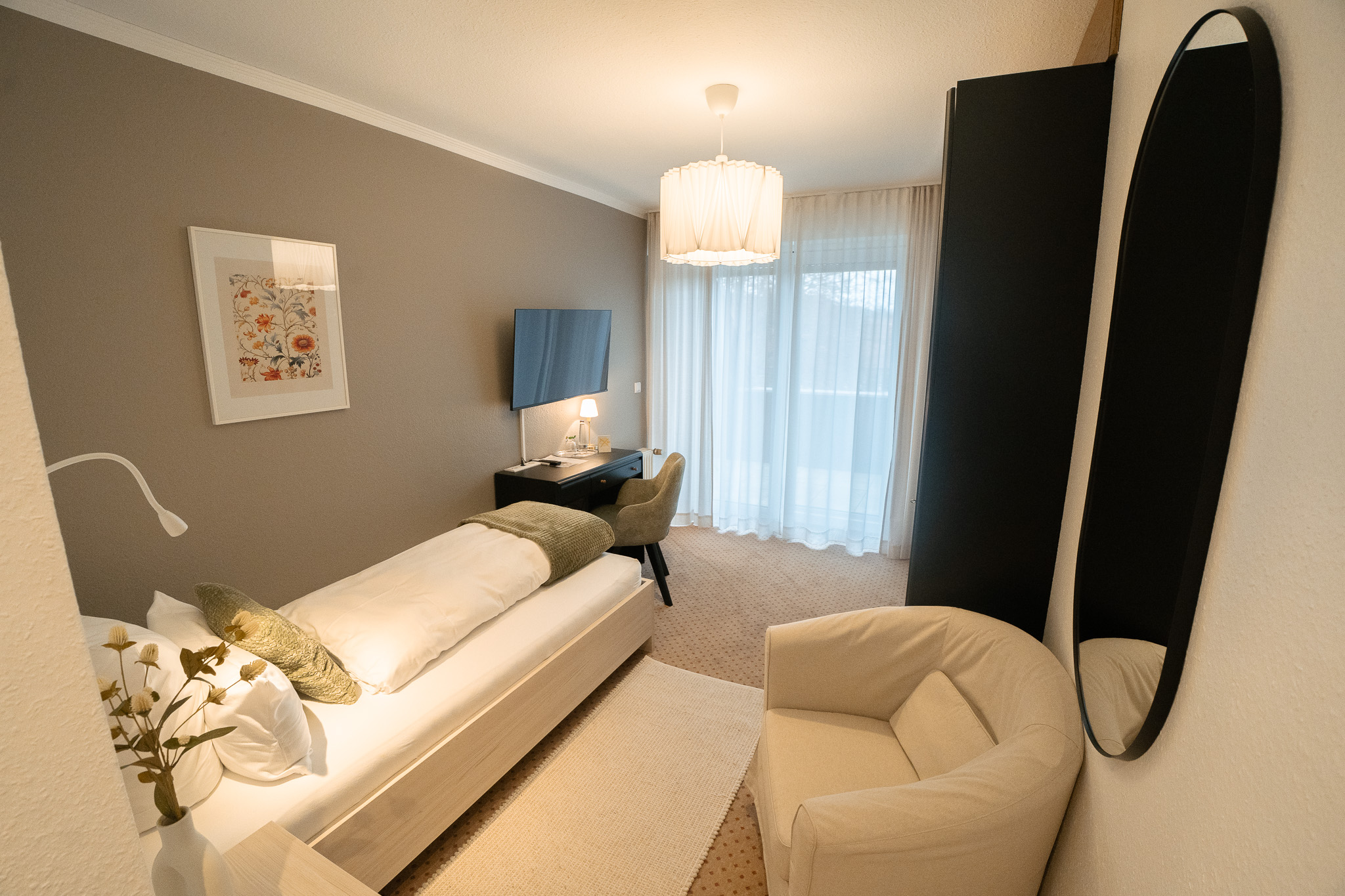 Zimmeransicht eines Einzelzimmers