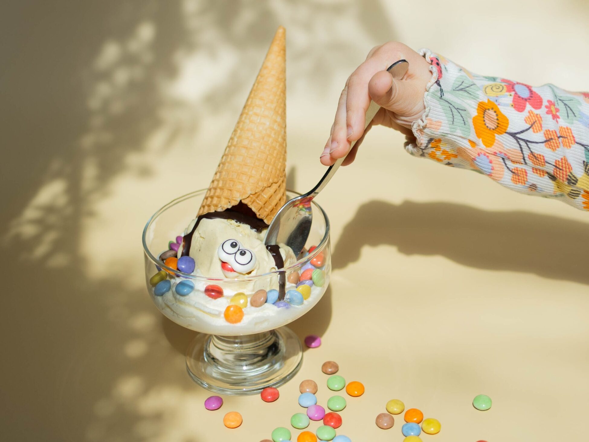 Eiscreme Eis in Lemgo Kirchheide Kindereis Kinderbecher Eiszwerg Smarties