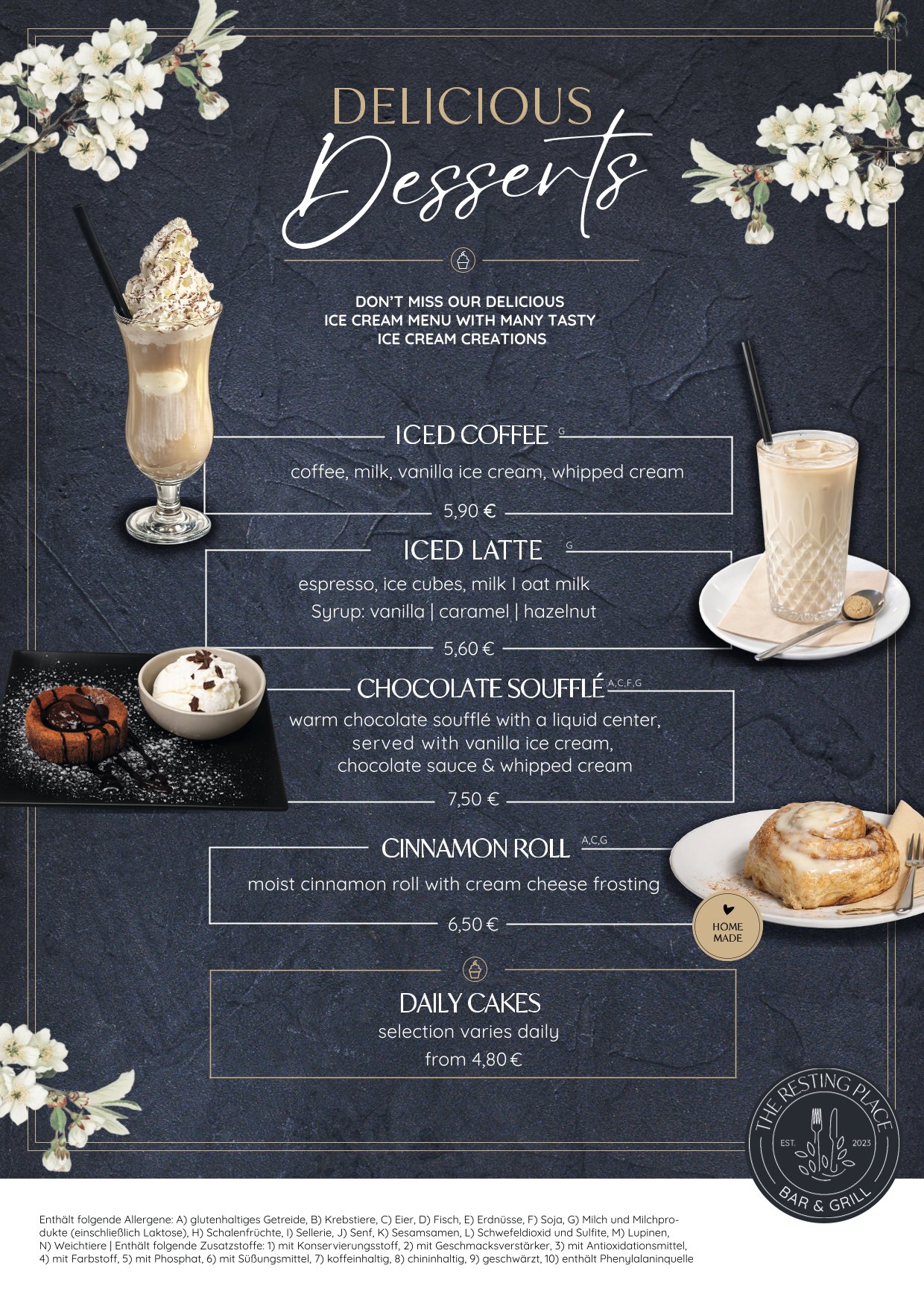 Lemgo Desserts Sweets Iced Latte Eiskaffee Brownie Eis