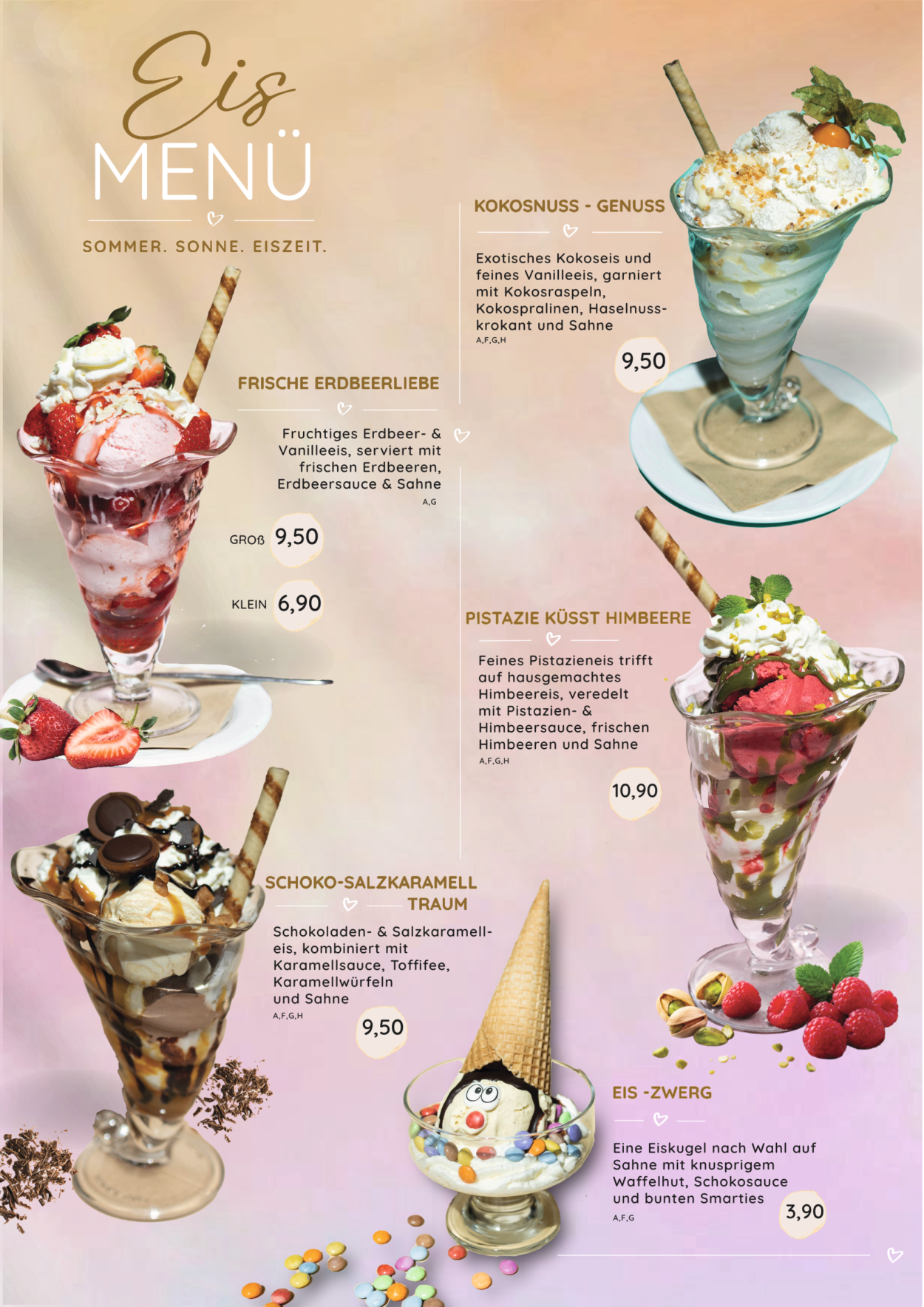 Lemgo Eiskarte Eiscreme Ice cream Kirchheide Lippe OWL